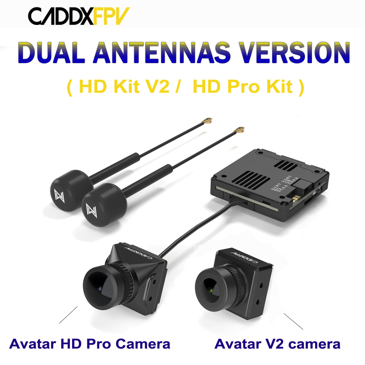 Fpv Drone Kit - Caddx Walksnail Avatar Versión de Doble