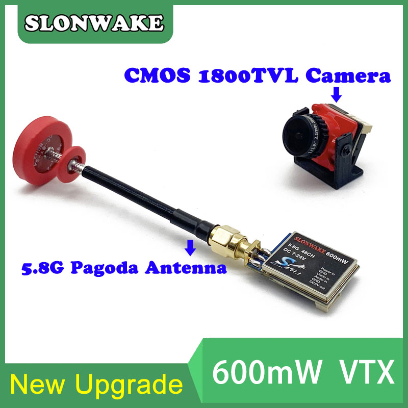 5,8G 48CH 600mW VTX-CAM ajusta - Fpv Drone Frame reseña y precio