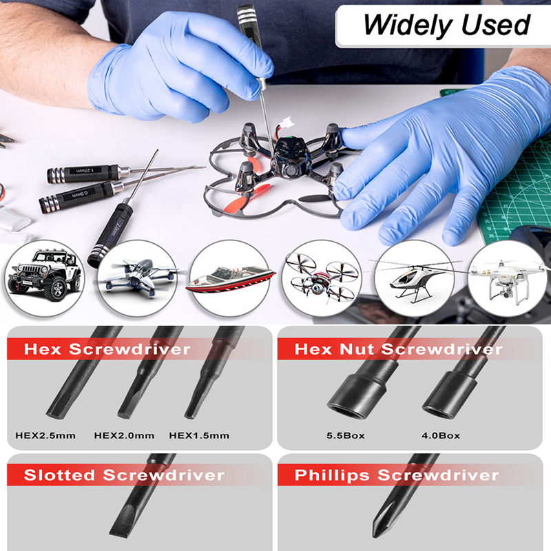 Juego de 7 Destornilladores He - Fpv Drone Tool Kit reseña y precio