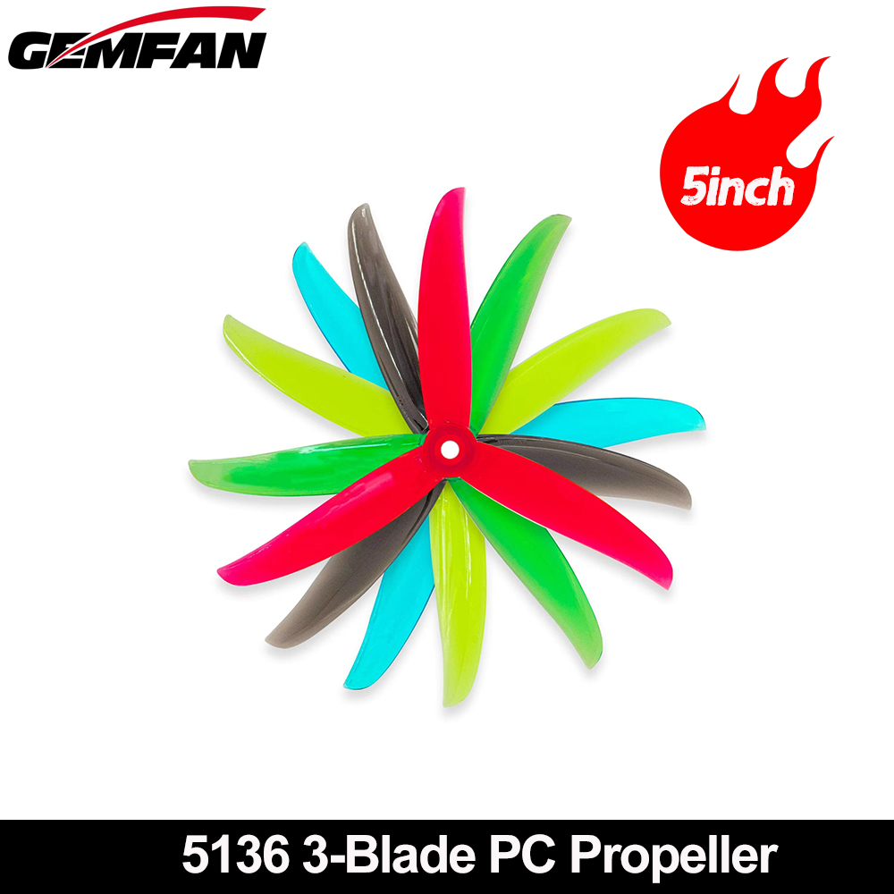 Gemfan VANOVER 5136 hélice de  - Fpv Drone Quadcopter reseña y precio