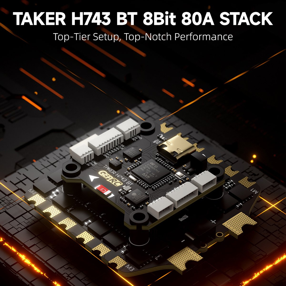GEPRC TAKER H743 BT 8Bit 80A S - Fpv Drone Esc reseña y precio