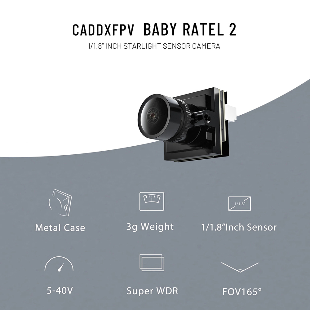 CADDX Cámara Micro FPV Ratel 2 - Fpv Drone Camera reseña y precio