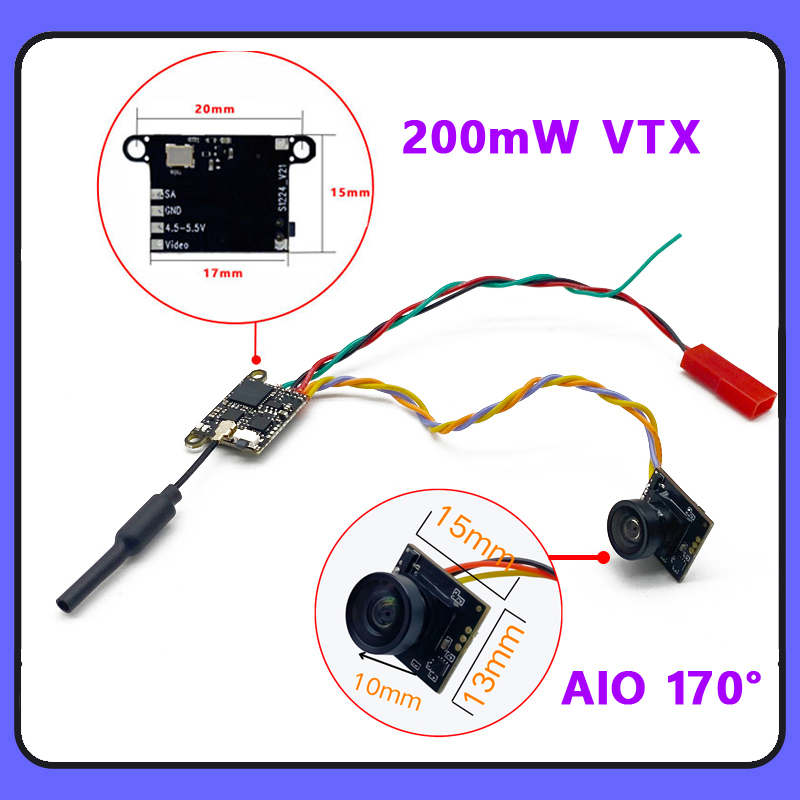 SLONWAKE 5,8G 1200TVL cámara F - Fpv Drone Frame reseña y precio