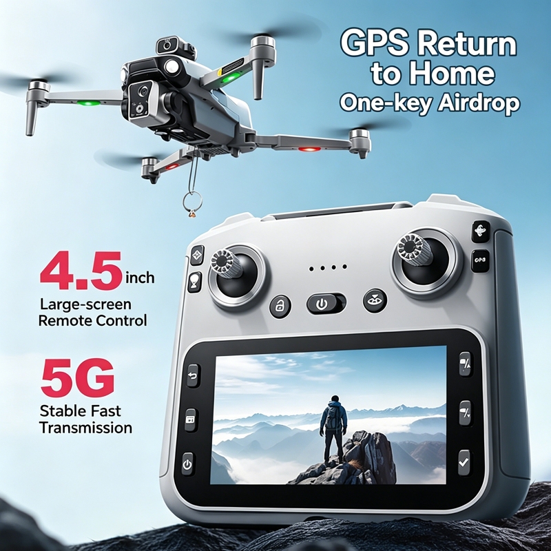 Dron K19 MAX con GPS para Pesc - Fpv Drone Camera reseña y precio